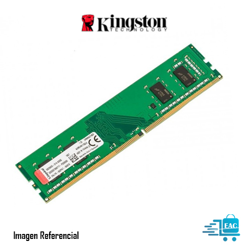 MEMORIA RAM KINGSTON KVR26N19S6/4, 4GB, DDR4, 2666 MHZ, PC4- 21300 DIMM, CL-19, 1.2V  P/N: KVR26N19S6/4
