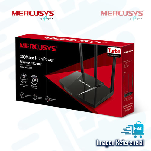 ROUTER MERCUSYS MW330HP HIGHPOWER N300 MBPS 3 X 7DBI STAND-ALONE PA CHIP - P/N: MW330HP