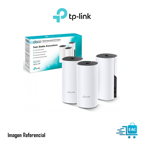 ACCESS POINT TP-LINK DECO P9-3 PACK WI-FI MESH HIBRIDO AC1200/AV100, DUAL BAND 5GHZ/867MBPS 2.4GHZ/300MBPS, 2 WAN/LAN  P/N: DECO P9-3 PACK
