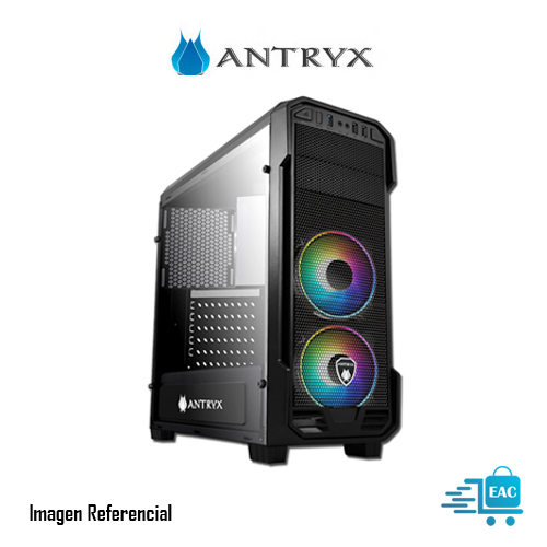 CASE ANTRYX RX 350 ARGB, USB3.0, ARGB FAN X2, VIDRIO TEMPLADO  P/N: AC-RX350K-ARGB