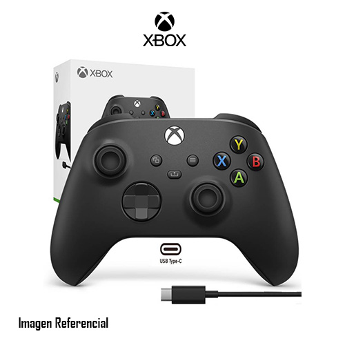 Microsoft Xbox Wireless Controller + USB-C Cable - Mando de videojuegos - inalámbrico - Bluetooth - para PC, Microsoft Xbox One, Android, iOS, Microsoft Xbox Series S, Microsoft Xbox Series X