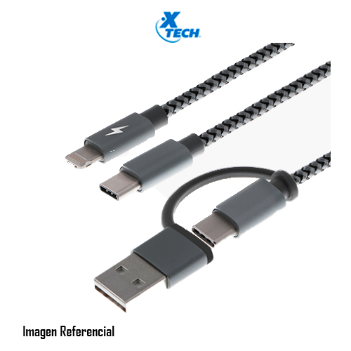 Xtech - USB cable - USB Type A or C - Micro USB or Lightning and USB type C - 1.2 m - only chargingXTC-560