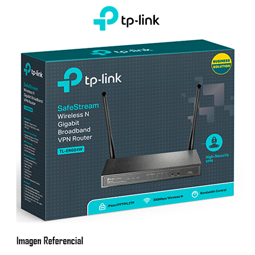 ROUTER TP-LINK TL-ER604W INALAMBRICO GIGABIT BANDA ANCHA VPN SAFESTREAM - P/N: TL-ER604W