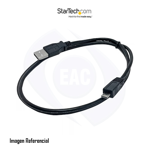 StarTech.com Cable Adaptador de 1m USB A Macho a Micro USB B Macho para Teléfono Móvil Carga y Datos - Negro - Cable USB - USB (M) a Micro-USB tipo B (M) - USB 2.0 - 1 m - negro