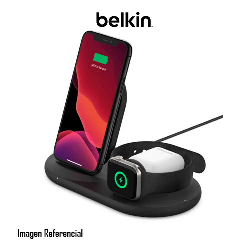 Belkin 3-in-1 - Base de carga inalámbrica - negro