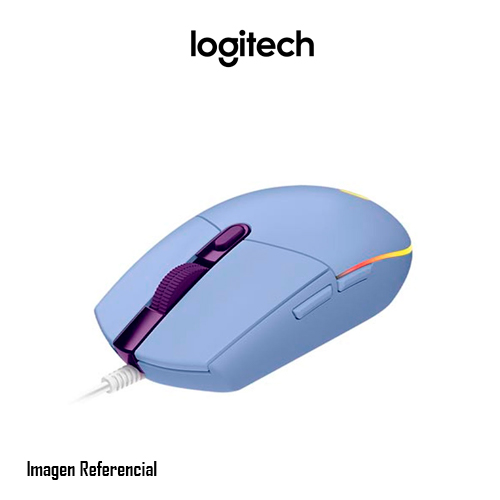 Logitech Gaming Mouse G203 LIGHTSYNC - Ratón - óptico - 6 botones - cableado - USB - lila