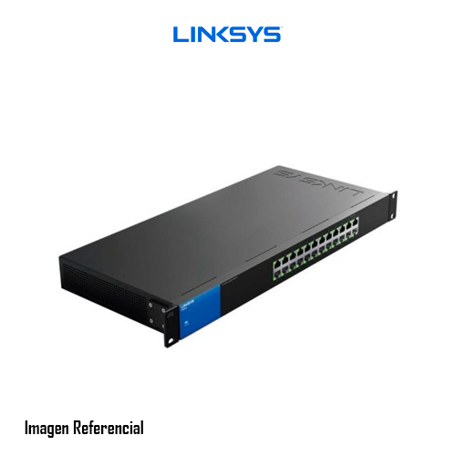 Linksys Business LGS124 - Conmutador - sin gestionar - 24 x 10/100/1000 - montaje en rack - ca 100/230 V