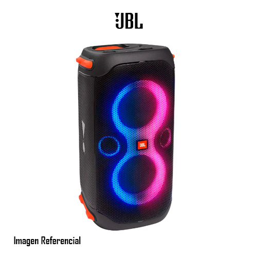 JBL PartyBox 110 - Altavoz de fiesta - para uso portátil - inalámbrico - Bluetooth - controlado por aplicación - 160 vatios - 2 vías - negro