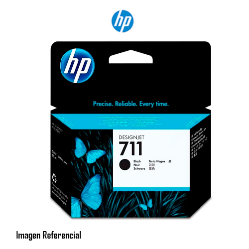 HP 711 - 38 ml - negro - original - DesignJet - cartucho de tinta - para DesignJet T100, T120, T120 ePrinter, T125, T130, T520, T520 ePrinter, T525, T530