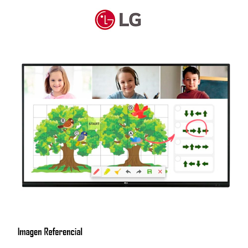 LG 86TR3DJ-B - 86" Clase diagonal TR3DJ Series pantalla LCD con retroiluminación LED - interactivo - con pantalla táctil (multitáctil) - 4K UHD (2160p) 3840 x 2160 - negro