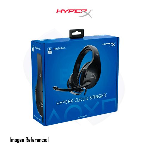 HyperX Cloud Stinger - Gaming - auricular - tamaño completo - cableado - conector de 3,5 mm - negro, azul - para Sony PlayStation 4, 5