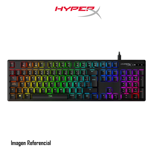 HyperX - Keyboard - Wired / Wireless - English - Ergonomic Design - Aqua blue
