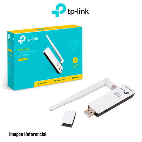 TP-Link TL-WN722N - Adaptador de red - USB 2.0 - 802.11b/g/n