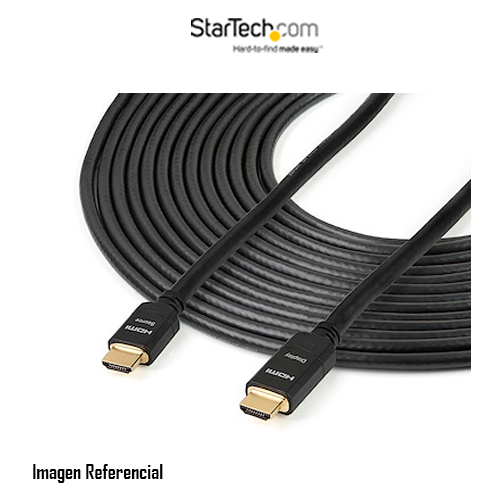 StarTech.com Cable HDMI de alta velocidad Activo CL2 24AWG de 20m - Cable HDMI de Instalación de Pared UltraHD 4kx2k (HDMM20MA) - Cable HDMI - HDMI macho a HDMI macho - 20 m - doble blindado - negro