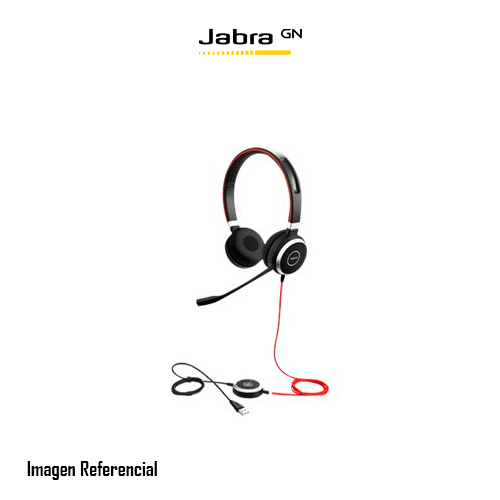 Jabra Evolve 40 MS stereo - Auricular - en oreja - cableado - USB, conector de 3,5 mm - Certificado para Skype Empresarial