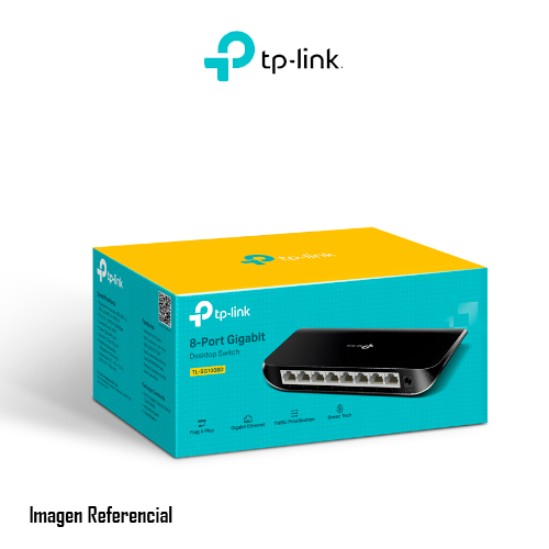 TP-Link TL-SG1008D 8-Port Gigabit Desktop Switch - Conmutador - 8 x 10/100/1000 - sobremesa
