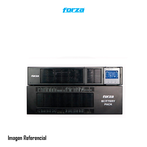 Forza Atlas FDC-210KMR - UPS (montaje en rack / externo) - AC 110-300 V - 10000 vatios - 10000 VA - 9 Ah - RS-232, USB - 2U - negro
