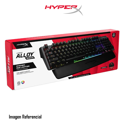HyperX - Keyboard - Brilliant red - Alloy MKW100