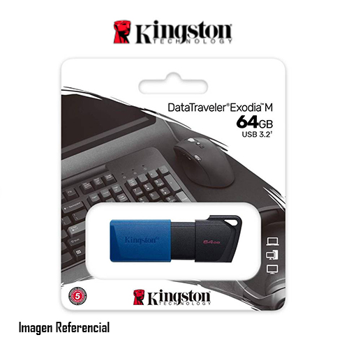Kingston DataTraveler Exodia M - Unidad flash USB - 64 GB - USB 3.2 Gen 1