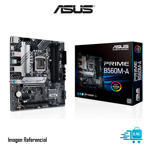 PLACA ASUS B560M-A PRIME LGA1200,DDR4-128GB,GEN10-11-PENTIUM-CELERON,WIFI6, HDMI,DISPLAYPORT,M.2-X2,SATA-X6,USB3.2 PN: PRIMEB560M-A