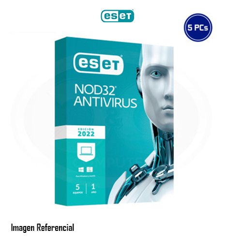 ESET NOD32 Antivirus - Base License - Electronic - 5 PCs - 2022