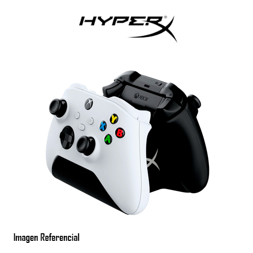 HyperX ChargePlay Duo - Estación de carga + adaptador de corriente CA + batería externa 2 x - 1400 mAh - 2 conectores de salida (conector del controlador de Xbox ONE) - negro - Europa