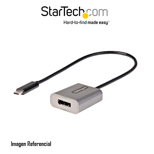 StarTech.com Cable 30cm Adaptador USB C a DisplayPort - Conversor USB Tipo C a DisplayPort 1.4 de 8K/4K 60Hz - Convertidor de Vídeo USBC a DP para Monitor - Funciona con Thunderbolt 3 (CDP2DPEC) - Adaptador de vídeo - 24 pin USB-C (M) a DisplayPort (H) - Thunderbolt 3 / DisplayPort 1.4 - admite 8K60