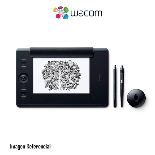 Wacom Intuos Pro Medium - Paper Edition - digitalizador - 22.4 x 14.8 cm - electromagnético - 8 botones - inalámbrico, cableado - USB, Bluetooth - negro