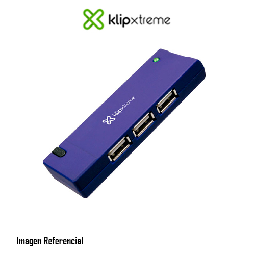 HUB KLIPX 4 PORT PORTABLE USB P/N:KUH-400A