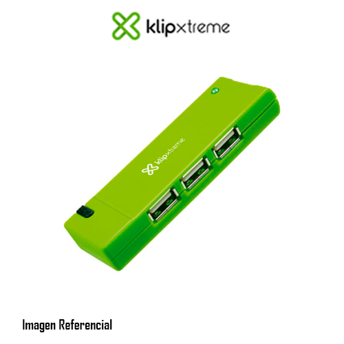 Klip Xtreme KUH-400G - Hub - 4 x USB 2.0 - sobremesa