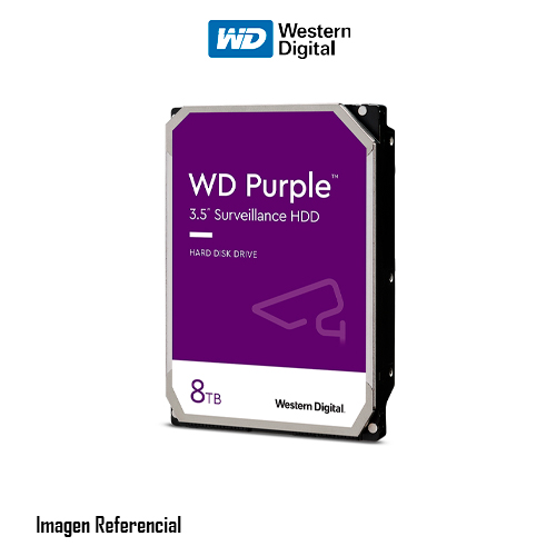 Western Digital WD Purple - Hard drive - Internal hard drive - 8 TB - 3.5" - 5640 rpm
