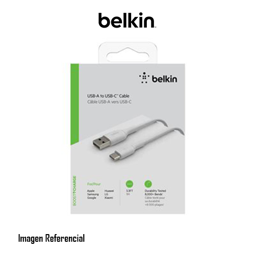Belkin BOOST CHARGE - Cable USB - 24 pin USB-C (M) a USB (M) - 1 m - blanco