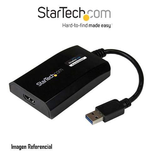 ADAPTADOR STARTECH USB 3.0 A HDMI, COMPATIBLE CON PC Y MAC 1920X1200 COLOR NEGRO P/N:USB32HDPRO