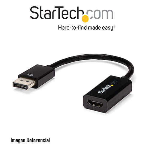 StarTech.com Displayport to HDMI Adapter - 4K30 - DPCP & HDCP - DisplayPort 1.2 to HDMI 1.4 - Apple HDMI Adapter (DP2HD4KADAP) - Adaptador de vídeo - DisplayPort macho a HDMI hembra - negro - pasivo, admite 4K30Hz (3840 x 2160) - para P/N: TB2DOCK4K2DP