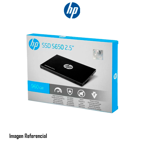 DISCO DURO SOLIDO HP SSD S650 2.5" 960GB SATA III 6GBS P/N:345N0AA#ABB