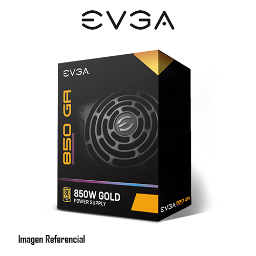FUENTE DE PODER EVGA 850W GOLD, SUPERNOVA 80 PLUS GOLD - P/N: 220-GA-0850-X1