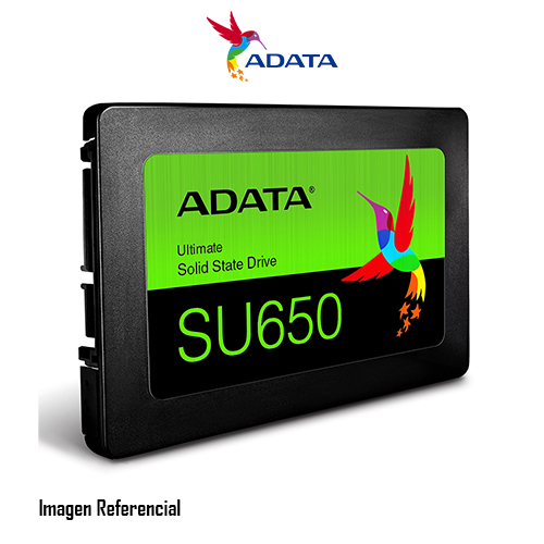 DISCO SOLIDO INTERNO ADATA SU650 240GB 2.5", LECT. 520MB/ ESCRIT. 450MB, SATA 6GB/S SATA III P/N: ASU650SS-240GT-R