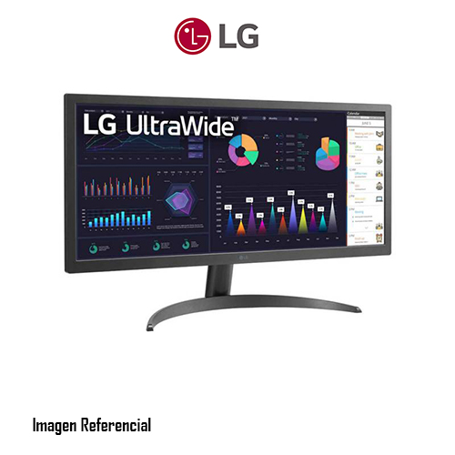LG UltraWide 26WQ500-B - Monitor LED - 26" (25.7" visible) - 2560 x 1080 UltraWide @ 75 Hz - IPS - 250 cd/m² - 1000:1 - HDR10 - 1 ms - 2xHDMI