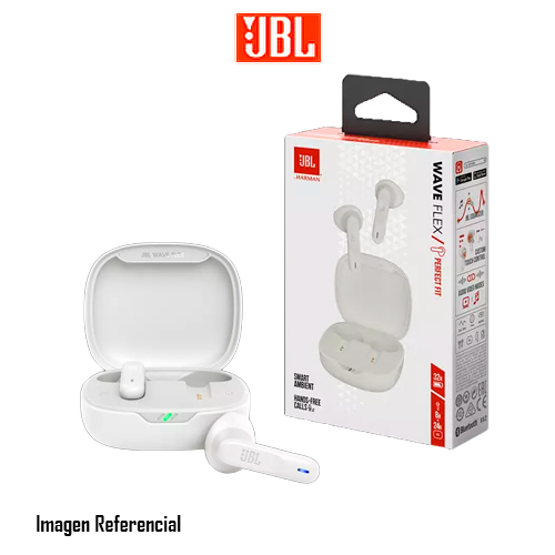 JBL TUNE Flex - Auriculares inalámbricos con micro - auriculares de oído - Bluetooth - cancelación de sonido activo - blanco