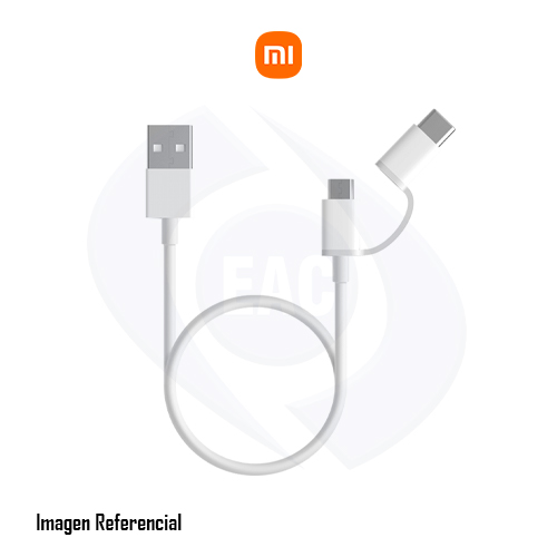 Xiaomi Mi 2-in-1 - Kit de cable USB - 2.4 A - 1 m - blanco