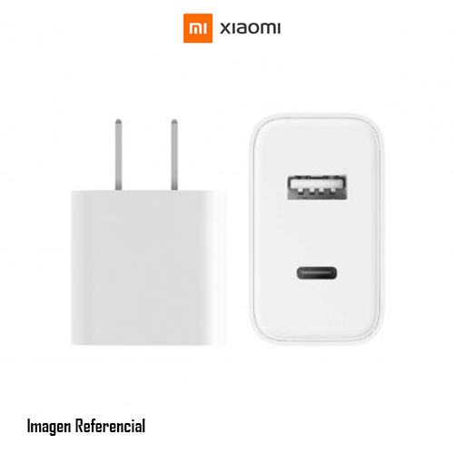 Xiaomi - Adaptador de corriente - 33 vatios - 3 A - PD - 2 conectores de salida (USB, USB-C)