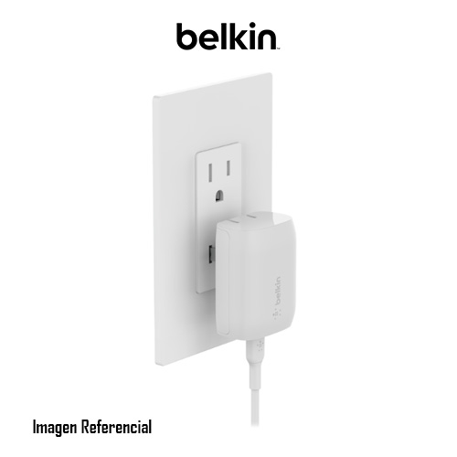 Belkin - Adaptador de corriente - tecnología PPS - 20 vatios - 3 A - Fast Charge, Suministro de energía 3.1 (24 pin USB-C) - blanco