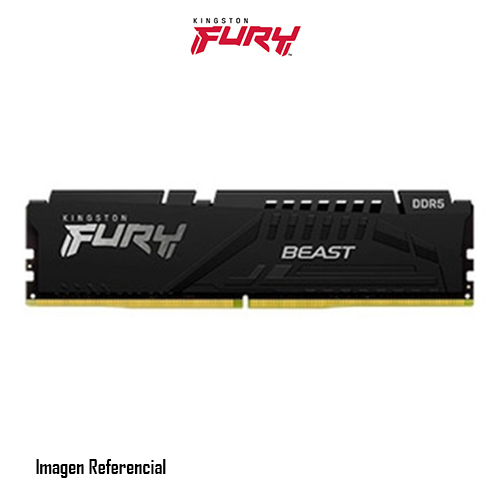MEMORIA RAM DIMM KINGSTON FURY BEAST DDR5 8GB/4800MHZ CL38 1.1V P/N:KF548C38BB-8