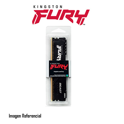 MEMORIA RAM DIMM KINGSTON FURY BEAST 8GB DDR4 3200MHZ  P/N: KF432C16BB/8
