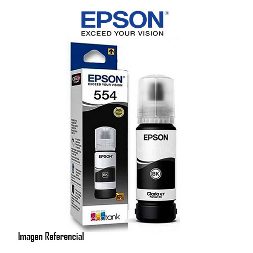 Epson T554 - Negro - original - recarga de tinta - para EcoTank L8160, L8180