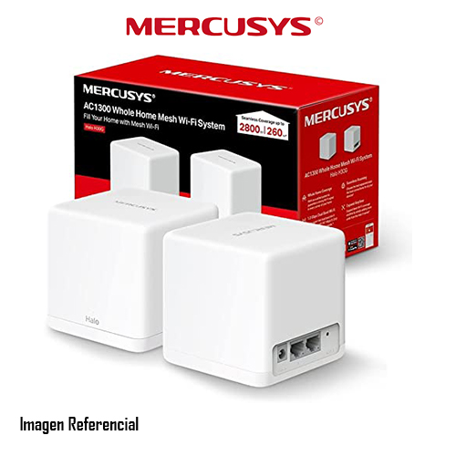 ACCESS POINT MERCUSYS HALO H30G 2PACK V1.0, 2 PUERTOS GIGABIT, DUAL BAND 5GHZ/867MBPS 2.4GHZ/400MBPS - P/N: H30G-2PACK