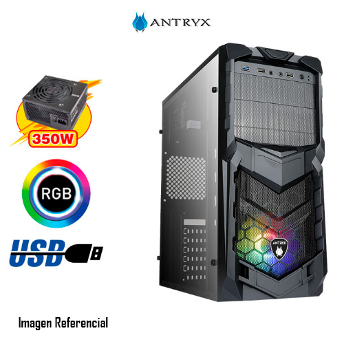 CASE ANTRYX ELEGANT 670 C/VENTANA 350W USB 3.0 P/N: AC-E670P-350CP