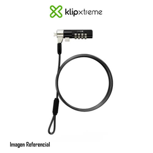 Klip Xtreme - Cable lock - Notebook locking cable - Wedge - Combination lock