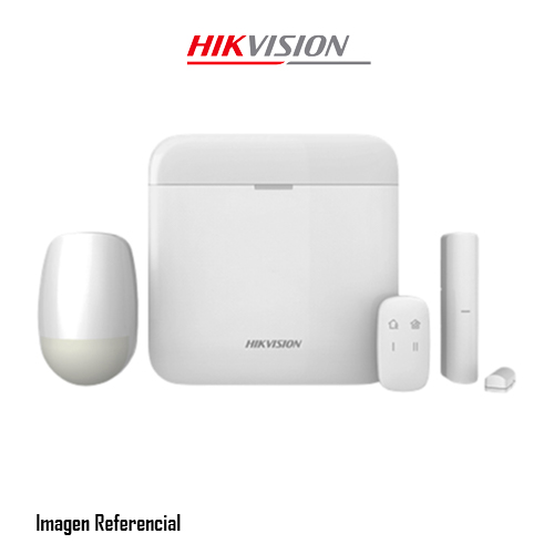 Hikvision AX Pro Series DS-PWA48-Kit-WB - Sistema de alarma - inalámbrico, cableado - 802.11b/g/n, Tri-X - 433 MHz, 2.4 Ghz - 10/100 Ethernet - blanco