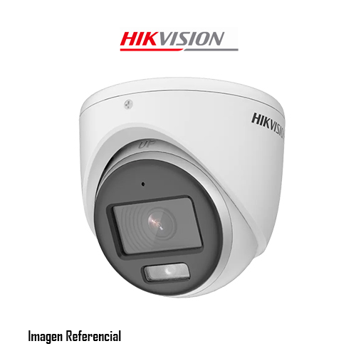 Hikvision Turbo HD Camera with ColorVu DS-2CE70KF0T-MFS - Cámara de videovigilancia - torreta - a prueba de polvo / impermeable - color (Día y noche) - 2960 x 1665 - 3K - montaje M12 - focal fijado - audio - compuesto, AHD, CVI, TVI - DC 12 V